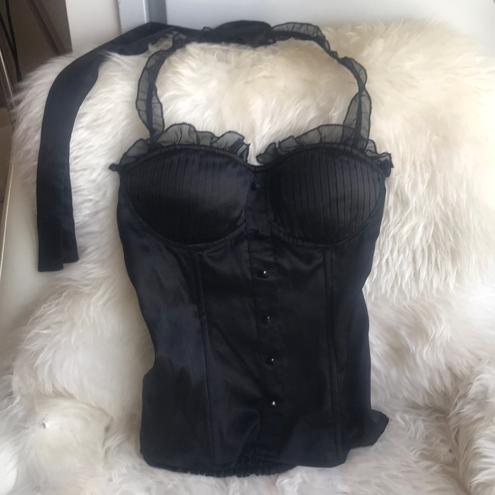 Corset button top halter smal